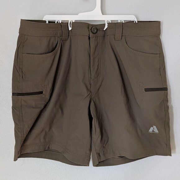 Eddie Bauer Guide Pro Womens Size 14 Slate Green Shorts - Picture 1 of 5